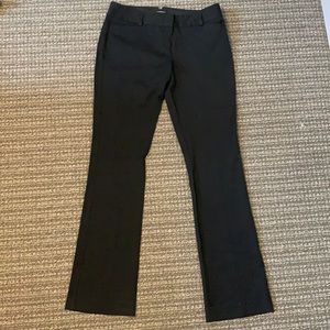 Black Express straight leg dress pants size 8 long